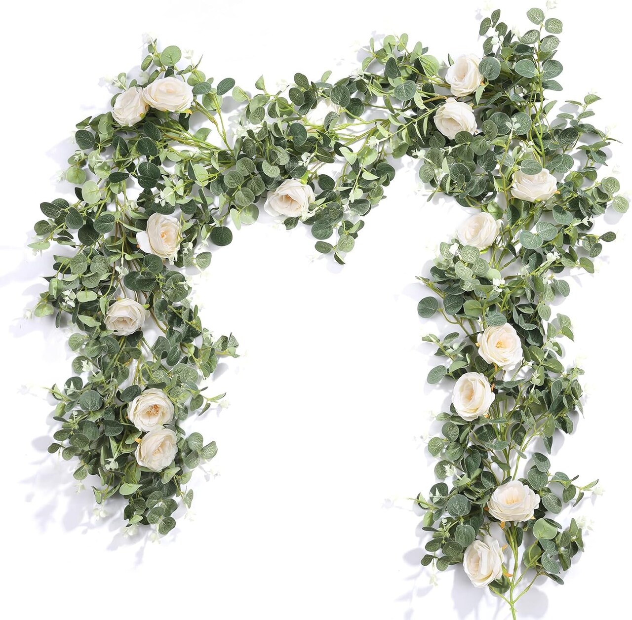 Eucalyptus Leaves Greenery Garland for Wedding Table Runner Backdrop Party